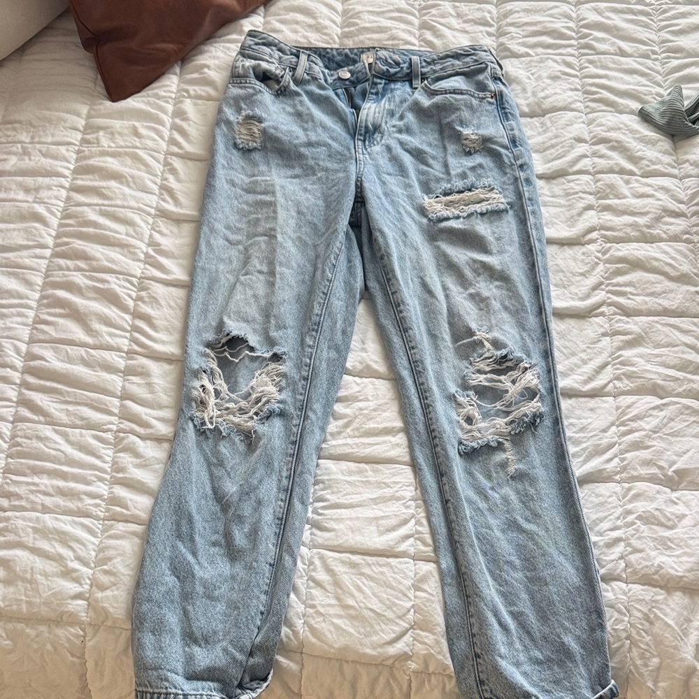 PacSun Light Blue Distressed Boyfriend Jeans